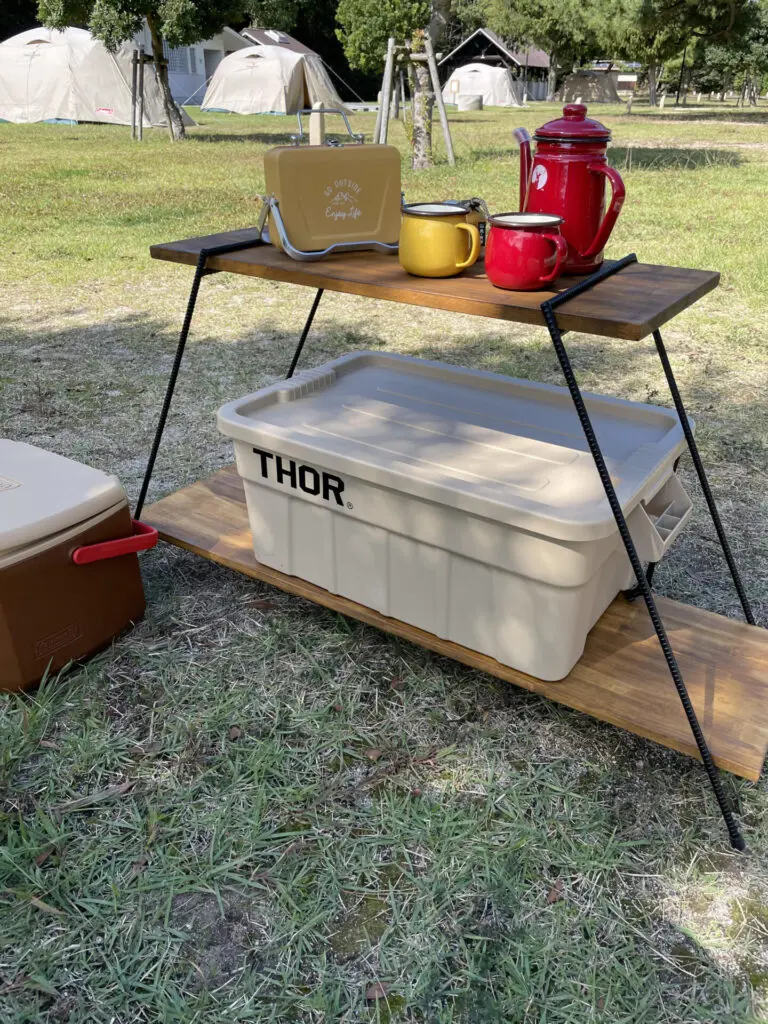 アイアンラック キャンプ お部屋にも。